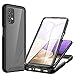 CENHUFO Funda Samsung Galaxy A32 5G Antigolpes con Protector de Pantalla Incorporada Anti-rayones, [Anti-Amarilleo] 360 Grados Protección Bumper Transparente Carcasa para Samsung Galaxy A32 5G -Negro