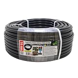S&M 010064 – Tuyau pour arrosage en goutte à goutte, 16 mm x 100 m, noir