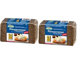 Mestemacher Pumpernickel Bread, 17.6 Oz, Pack of 2