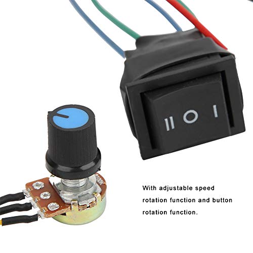 Controlador de Velocidade para Motores DC, Regulador de Velocidade do Motor 20A PWM, Rotação Reversa