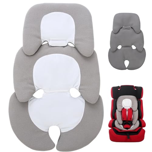 Riduttore per seggiolino auto per neonati rivestimento retrattile in rete traspirante per passeggino inserto reversibile e pieghevole per passeggino per neonati per supporto di testa e corpo.