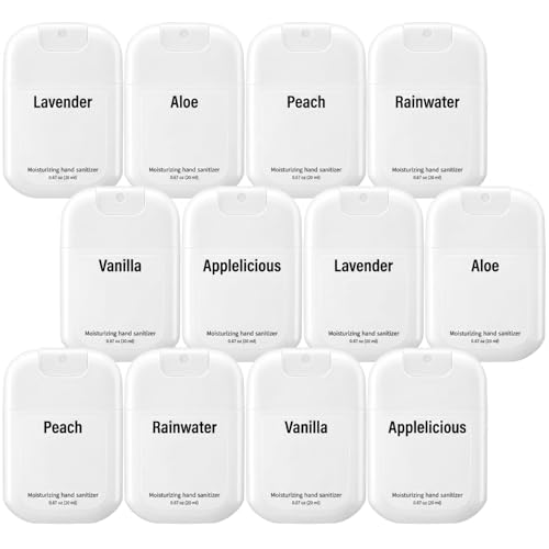 Frienda 12 Pcs Hand Sanitizer Spray, 0.67 Fl. oz, White, Fresh