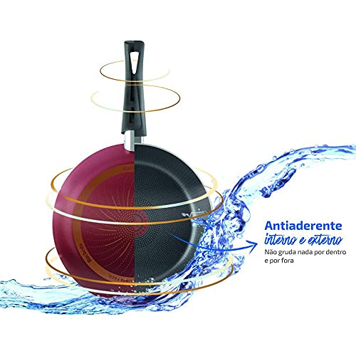 Frigideira Antiaderente Rochedo Limpa Fácil Colors 26cm