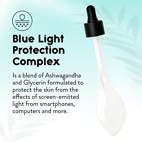 Cleen Beauty Blue Light Defense Serum | Facial Serum With Blue Light Protection Complex | Face Serum For Women | Serum For Face - Paraben Free | Skincare Products For Face | Hydrating Serum | 1 Fl Oz #TOP2
