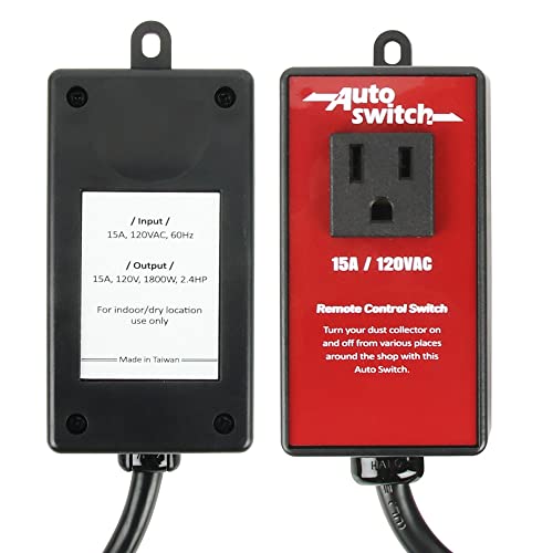 O'skool 110V Wireless Remote Control For Dust Collector Starter Outlet Switch (Battery Included) #TOP2