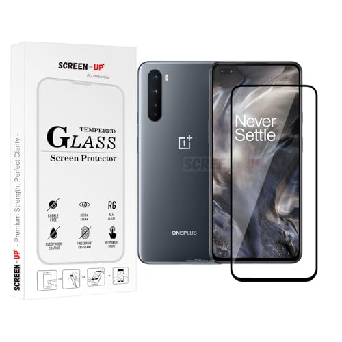 Image of ScreenUp Tempered Glass For OnePlus Nord - Ultra Clear, 9H Scratch Resistant, Full Coverage, Easy Install Screen Protector