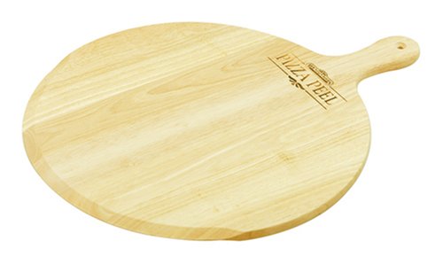 Mountain Woods Hardwood Pizza Peel/Cutting Board/Serving Tray | Paddle Serving Boards with Handle for Pizzas Bread Baking, Fruits, Vegetables, Cheese | 20.5