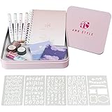 Ek kit es ideal para regalar en navidad a todas las niñas que se apasionan decorar sus cuadernos y usar tecnicas de lettering para escribir sus notas .