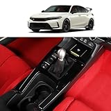 for 11th Gen Civic Type R FL5 Typer Manual Transmission Center Control Panel Gear Shift Panel car Interior Decoration Sticker Modification FL5 Accessories (Piano Black)