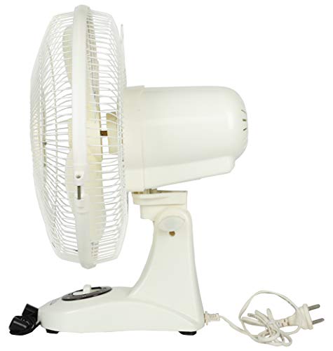 Image of Zigma Plastic 16-inch High-Speed Table Fan with Copper Winding 16 inchs Table Fan (White)
