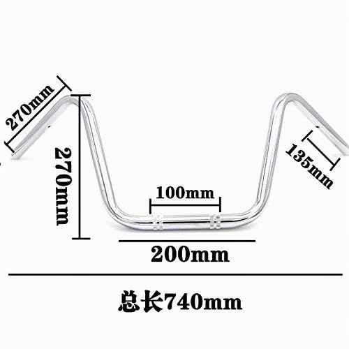 Barra de manillar de 22 mm para Chopper Bobber Cruiser Custom(Cromo)