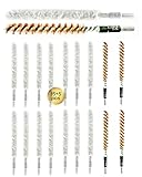 20 Pack Bore Brush/Bore Mop Kit,Gun Cleaning Brush for Shoutgun/Pistol/Rifle,Bore Cleaning Gun Maintenance (.22 Cal)