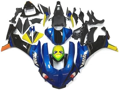ABS Fairing Kit For Yamaha YZF1000 R1 2015-2019 Body Kit Shark Attack Black | ABS Plastic Fairing Kit, for Yamaha YZF1000 R1 2015 2016 2017 2018 2019 YZF-R1 15 16 17 18 19 Motorcycle Injection Fairings