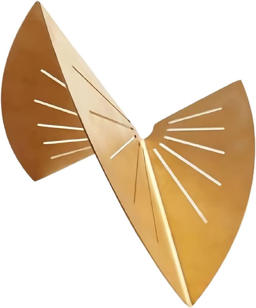 Sujetalibros Decorativo de latón único Arte Antideslizante Tapones para Libros 5,1 * 4,9 Pulgadas Sujetar Libros para Oficina Sala de Estar Extremos de Libros