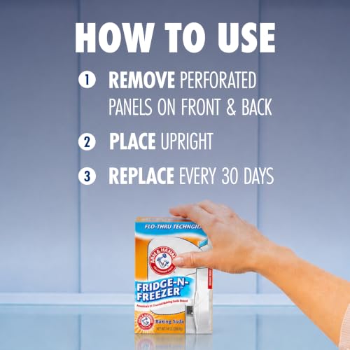 ARM & HAMMER Baking Soda Fridge-n-Freezer Odor Absorber, 14 oz Box