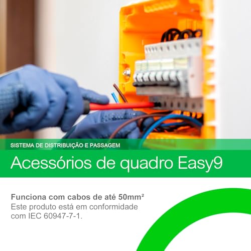 Conector Generico Para Cabos Ate 50Mm2 (1 Unidade) Ez9X33M50, Schneider Electric, Branco