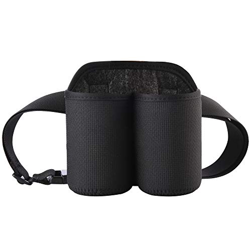 CM 2-Bottles Beer Belt Strap Can Holder Soda Beverage Holder with Buckle