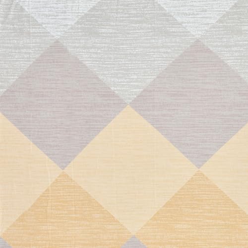 Image of 300 TC Geometric Pattern Glace Cotton Single Bed Bedsheet for Single Bed with 1 Pillow Cover | Wrinkle Free Soft Hypoallergenic | Bedding Set Lightweight Breathable Bed Sheet - 60X90 inch