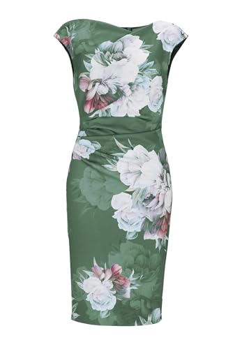 Produktbild SWING Cocktailkleid mit floralem Muster in Grün, Größe 46