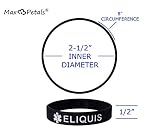 Max Petals ELIQUIS Medical Alert Bracelet – Waterproof Silicone Wristbands for Emergency Identification, 4-Pack Adult Size
