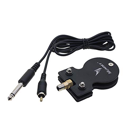 Mummy RCA Foot Switch Foot Pedal with RCA Clip Cord(black-1)