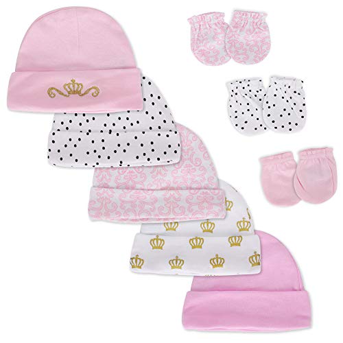 LACOFIA Pasgeboren Babymutsjes en Anti-kraswanten Set 100% Katoenen Petten en Handschoenen Pasgeboren Jongens en Meisjes… - Image 6