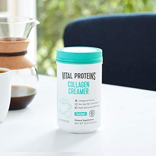 Vital Proteins Collagen Coffee Creamer, Non Dairy & Low Sugar Powder With Collagen Peptides Supplement - Supporting Healthy Hair, Skin, Nails With Energy-Boosting Mcts - Coconut 10.3Oz #TOP3