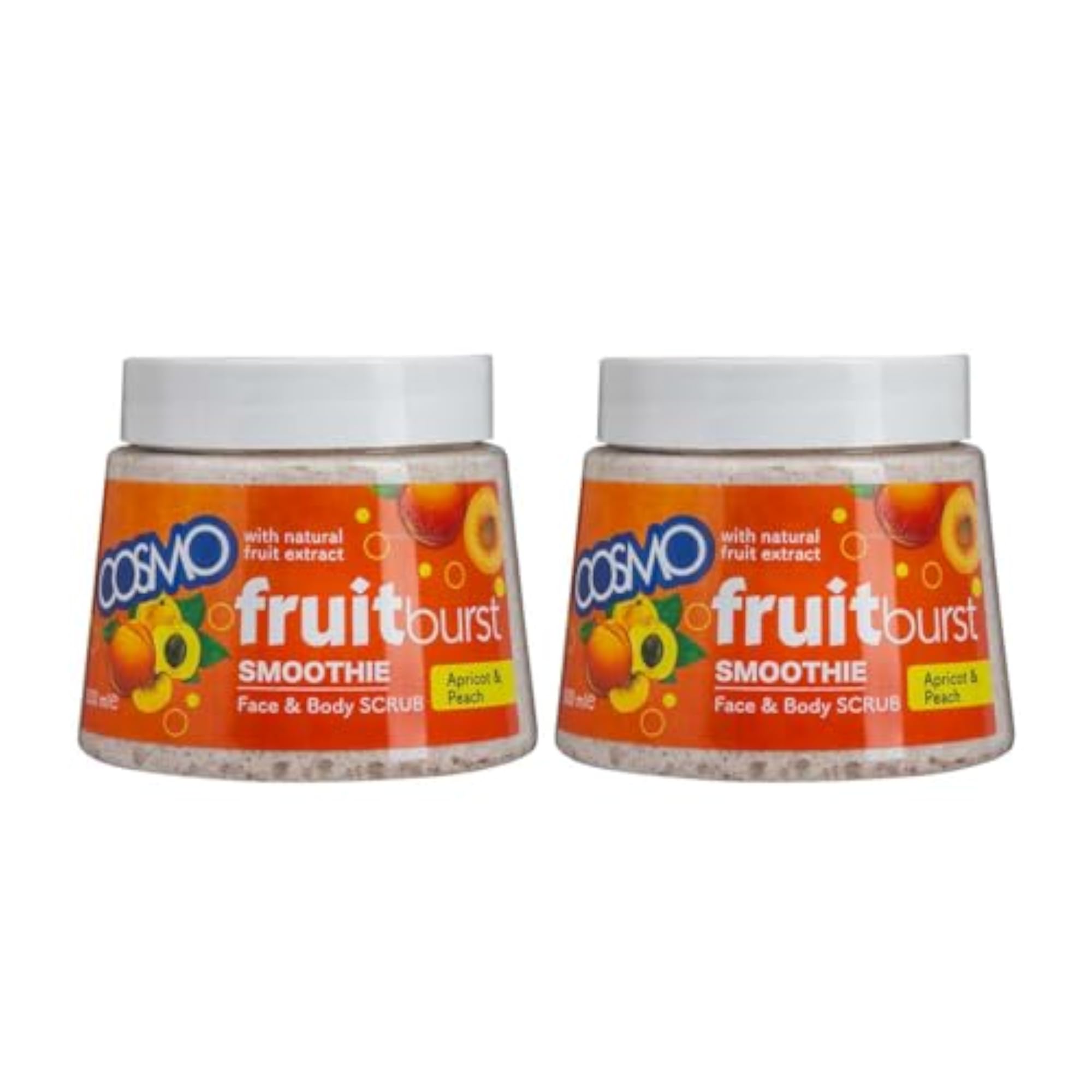 Skin Care Fruit Burst Apricot & Peach Scrub, Pack of 2