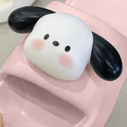 Puppy Slippers Lovely Indoor Bathroom Home Men Slippers Outside Wearing Couples Beach Slippers Women3