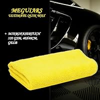 Lack Versiegelung Set | Meguiar's Ultimate Quik Wax Spray 473ml + 2x Poliertuch | Nano Sprühwachs mit Abperleffekt | Auto Sprühversiegelung – Ansicht 4