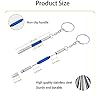 4 Pcs Mini Eyeglass Screwdriver, 4 in 1 Watches Precision Screwdriver Kit, Eyeglass Repair Set, Sunglass Watch Toy Repair with Keychain, Stainless Steel Alloy Watchmaker Tool(4 colors)