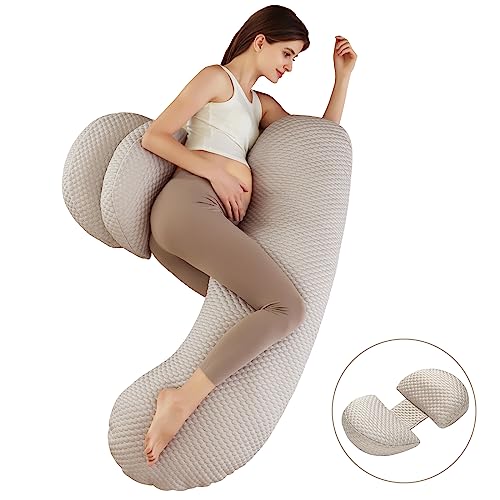 MINGPINHUIUS Almofadas de gravidez refrescantes para dormir: Almofada compacta para o corpo de mater
