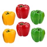Poivrons artificiels – peuvent être utilisés comme accessoire de photographie, décoration de cuisine, décoration extérieure, etc., légumes artificiels