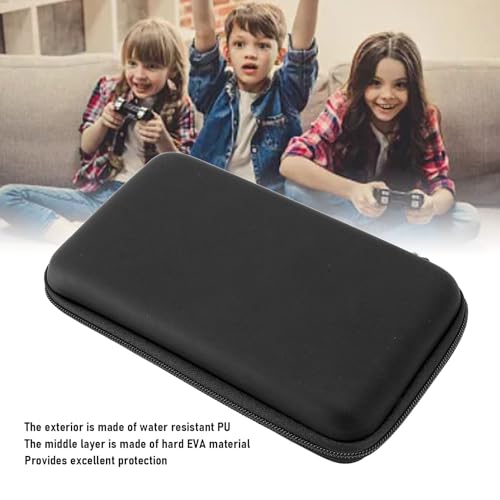 Image of EBTOOLS Carrying Case for 3DS, New 3DS XL, New 2DS XL Console, Hard Shell Case with 8 Game Slot, Inner Pocket, Black