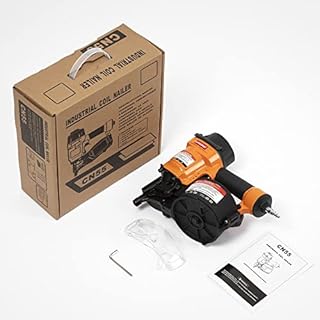 UPWOOD CN55 Air Coil Nailer, 1 to 2-1/4 Inch, 25-57mm, 15 Degree Coil Nail Gun for Fast Shooting, Fencing and Pneumatic Framing