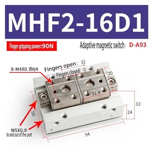 Pince de manipulateur MHF2-16D griffe d air parallele - 3