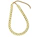 TUOKAY direct Big Gold Puppy Chain Dogs Fashion Gold Costume Necklace Chain Dog Collar, 12mm, 15" with Adjustable Link Chain