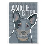 Pop Doggie Ankle Biter Cattle Dog Blue Heeler Fridge Magnet