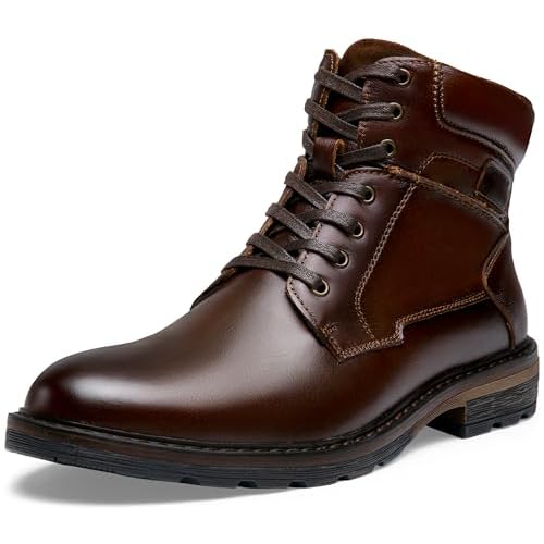 Jousen Mens Casual Boots Chukka Leather Boots for Men's Dress Boots