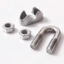ZEDI Gym Wire Cable Attechments: U Lock, S Lock, Cable Wire For Exercise Machine (U lock (6)) gallery image