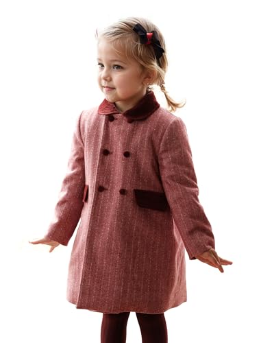 Twoflower Toddler Girl's Double-Breasted Trench Coat