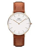 Daniel Wellington Classic Durham Watch, Brown Leather Band