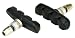 Schwinn Bike Brake Pads with Threaded Post, Designed for Linear Pull Brakes, Heavy-Duty Braking Material, Curved Design for Rim Contact, Brake Pads Replacement for Most Bikes