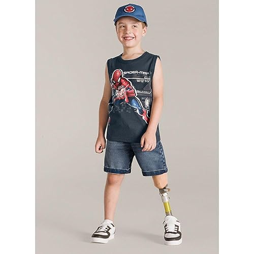 Regata Homem Aranha Infantil Brandili
