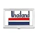 Thailand National Flag Red Blue Pattern Business Card Holder Case Pocket Box Wallet
