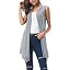 Urban CoCo Women's Sleeveless Cardigan Summer Open Front Vest ...