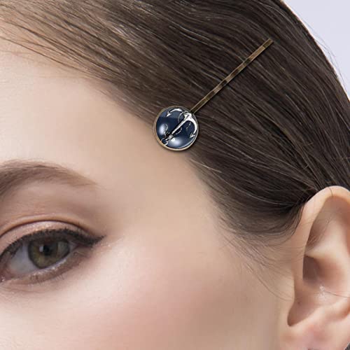 Épingles à cheveux ancre bleu marine de haute qualité pour chignon chic