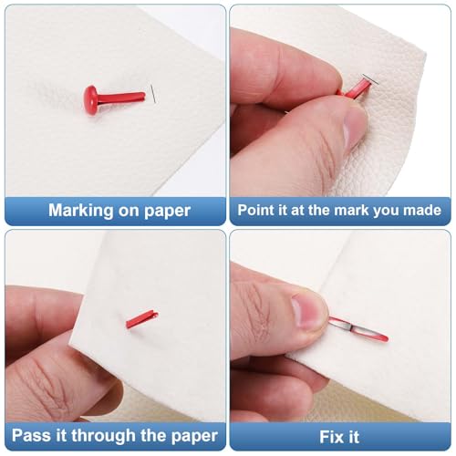Pasadores de latón para papel clavitos manualidades álbum de recortes 8x15mm 6