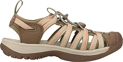 KEEN womens Whisper Sandal, Brown, 8 US3