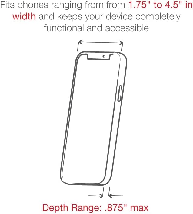 Miniatura 8 de RAM MOUNTS X-Grip - Soporte de teléfono grande con RAM de bajo perfil RAM-HOL-UN10-400-2U para rieles de 0.625" a 1.14" de diámetro